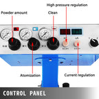 VEVOR Electrostatic Powder Coating System Machine with Control Panel Pump and Spray Gun Paint Equipment for Industries