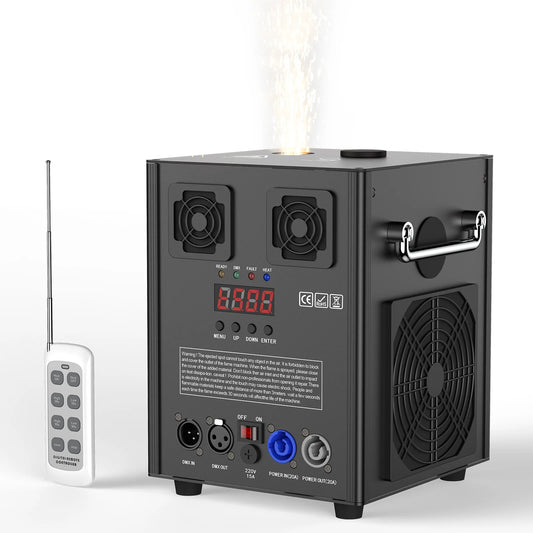 Yiflamefly 750W Cold Spark Fireworks Machine - DMX512 with Remote for Events | AlluCanFind