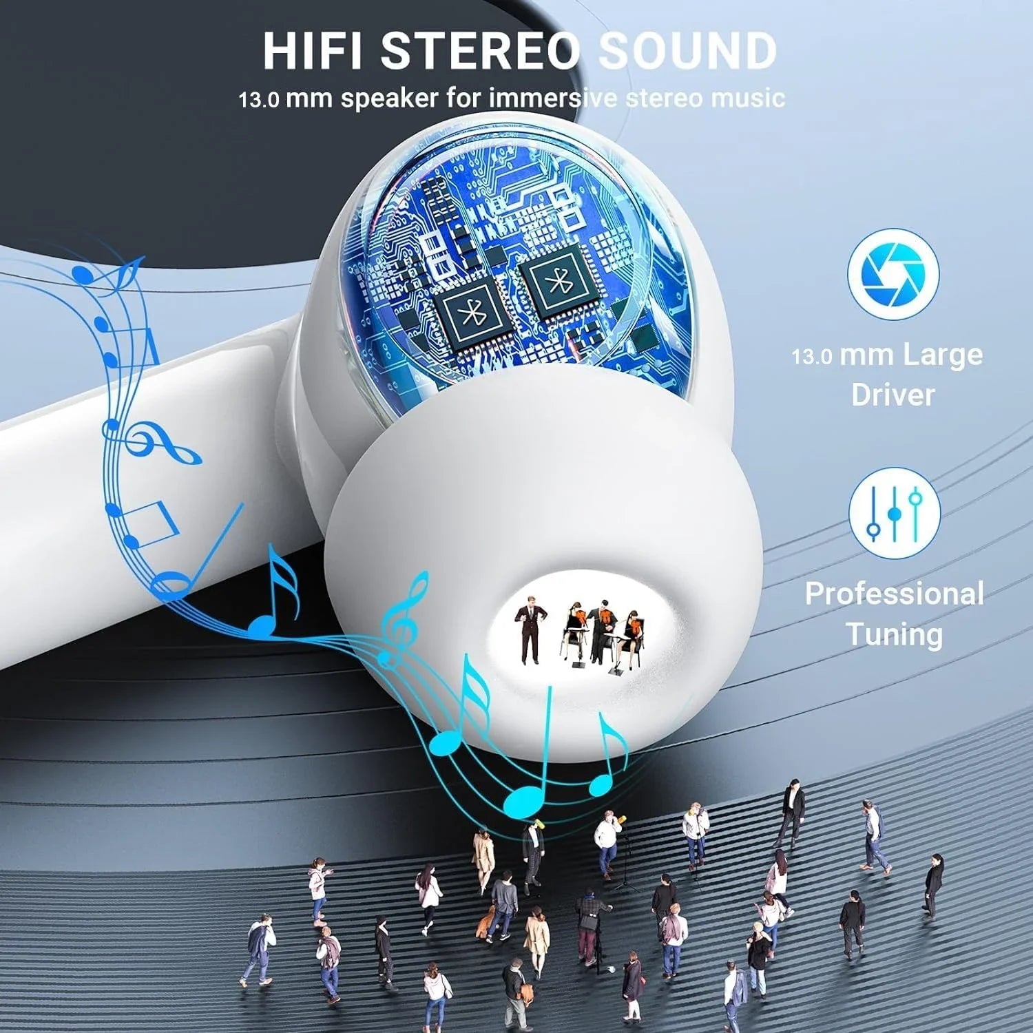 Original Wireless bluetooth earbuds Active noise cancelling earphone wireless charge HIFI stereo headset For sports game headset
