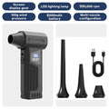 Electric Air Duster Air Blower 990000RPM Turbo Jet Fan Super Power Rechargeable Blower Brushless Motor Car/PC/Home/Outdoor Tool