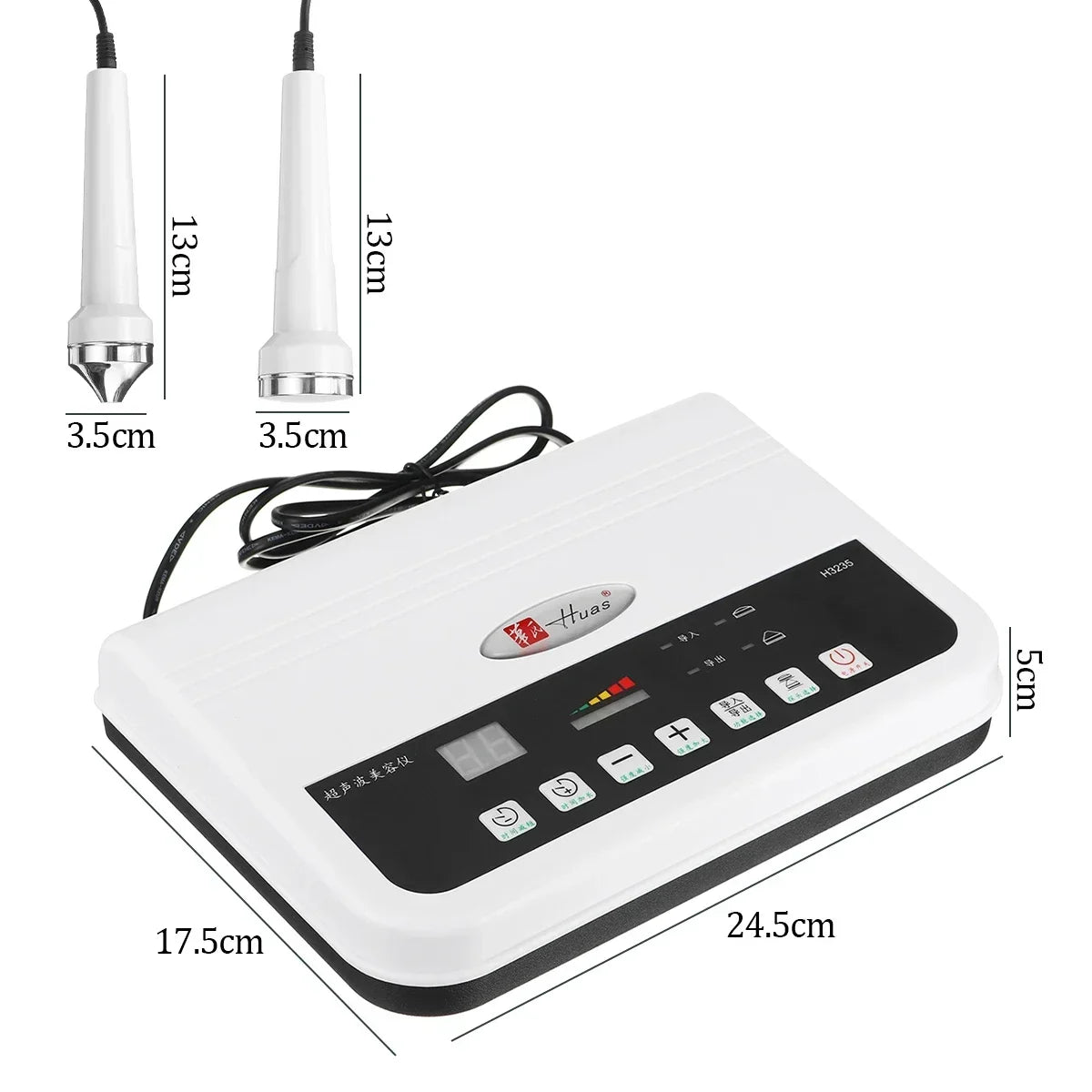 Ultrasonic Facial Beauty Machine High Frequency Ultrasound Massager Face Lifting Anti Aging Skin Tightening Skin Care Device