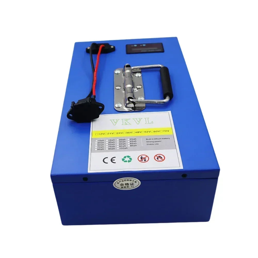 Air fast transportation 60V New Full Capacity Power 18650 Lithium Battery 20AH-100AH Lithium Battery Pack Suitable for 250-2000W
