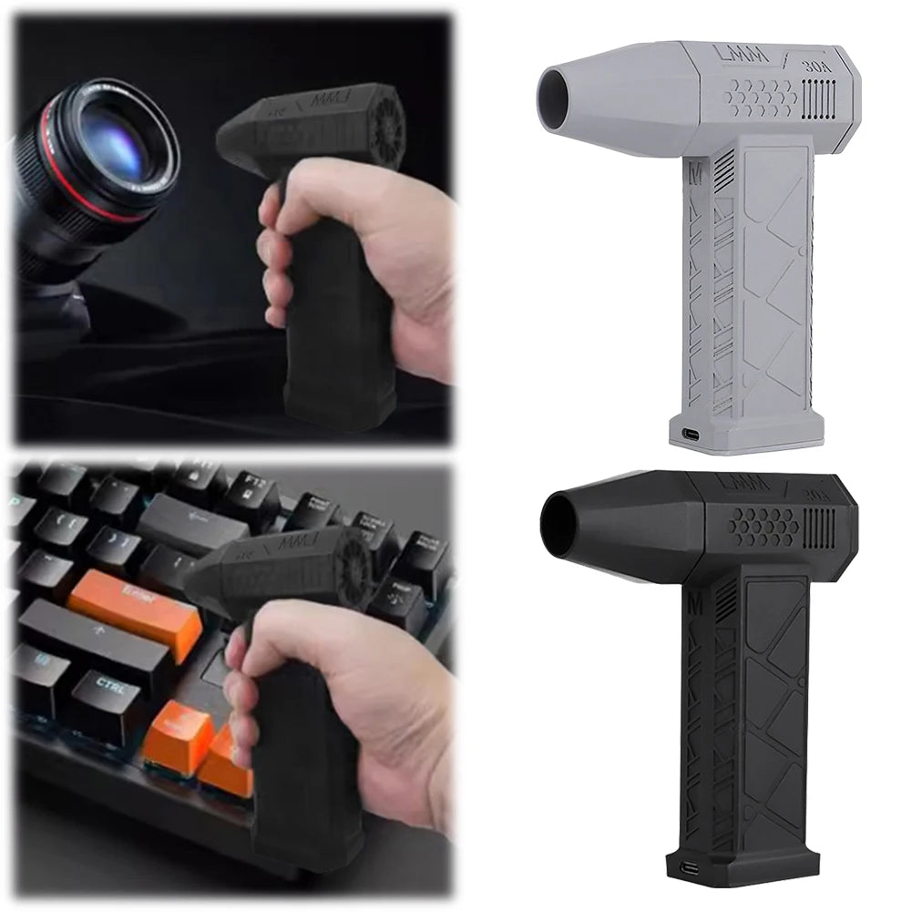 130000RPM Mini Turbo Jet Fan 52m/s+ Brushless Motor Violent Blower Portable Dust Blower for Computer Keyboard Outdoor Car Home