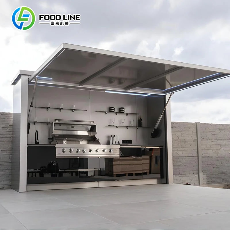 Premium Outdoor Kitchen System For Backyard BBQ And Family Dining Customize