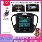 For Nissan Juke 2011-2019 tereo Head Unit  9.7'' Wireless Carplay Android 15 Auto Radio Seat Cover Multimedia Player Navigation