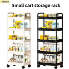 5-layer Kitchen Storage Shelf,mobile Trolley,floor Standing Multi-layer Storage Rack,For Bookshelf,snacks, fruits and Vegetables