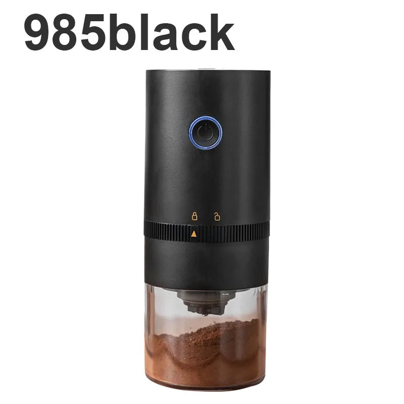 Portable long endurance electric coffee grinder with USB charging adjustable ceramic grinding core grinder