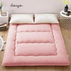 Foldable 7cm Tatami Floor Mat/Pad Soft Comfy Futon for Dorm/Home Nap Thicken Single Double For Sleeping Bed Mattress