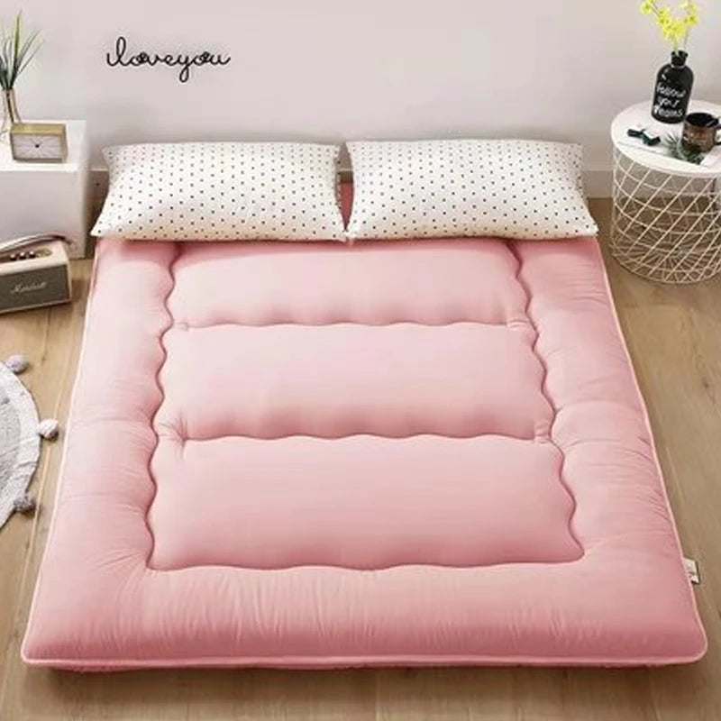 Foldable 7cm Tatami Floor Mat/Pad Soft Comfy Futon for Dorm/Home Nap Thicken Single Double For Sleeping Bed Mattress