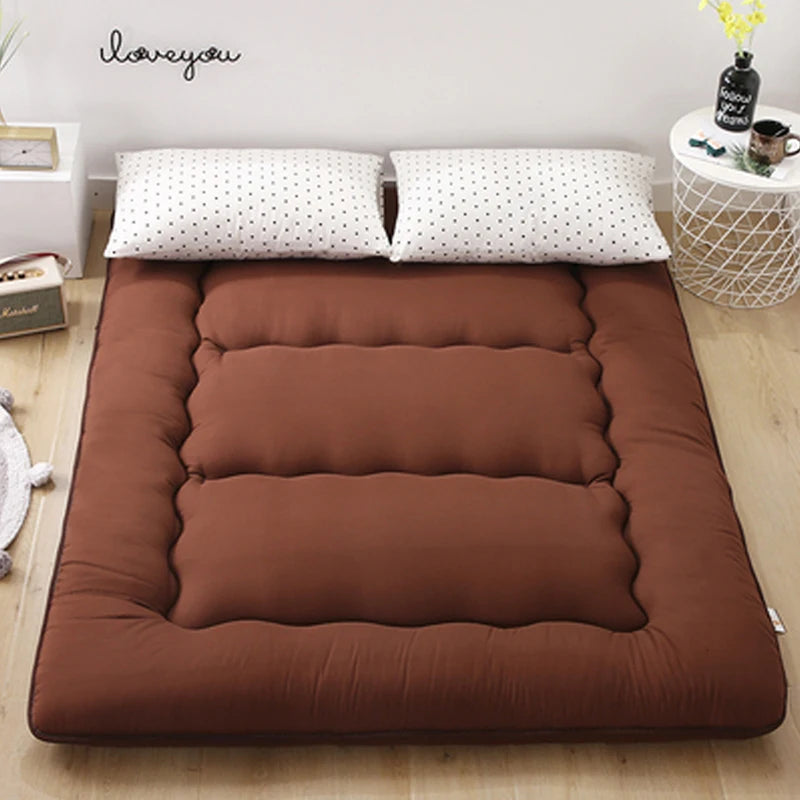 Foldable 7cm Tatami Floor Mat/Pad Soft Comfy Futon for Dorm/Home Nap Thicken Single Double For Sleeping Bed Mattress