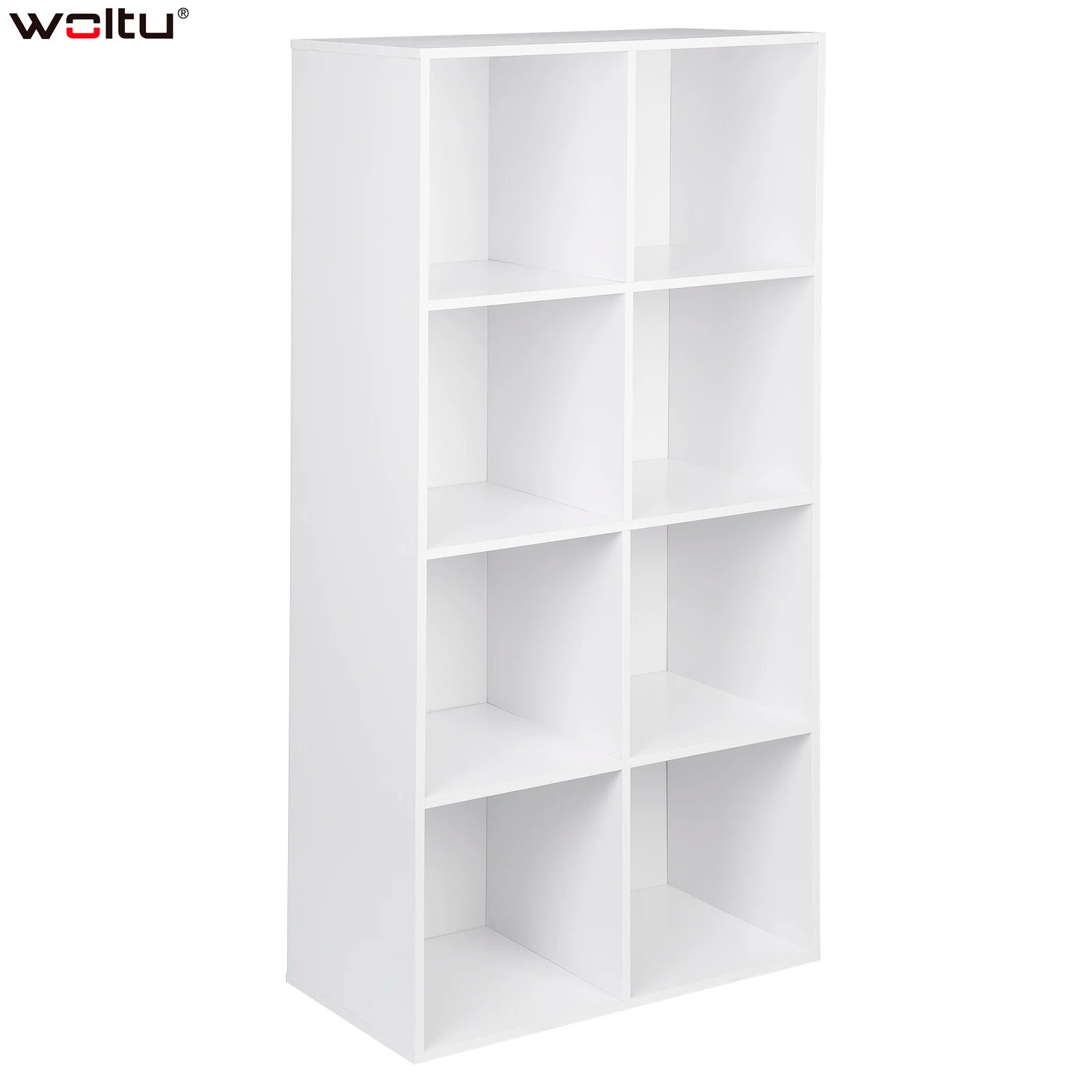 WOLTU 1PC Book Shelf 8 Storage Cubes Unit Freestanding Bookcases Organizer for Living Room Bedroom Office Home Furniture
