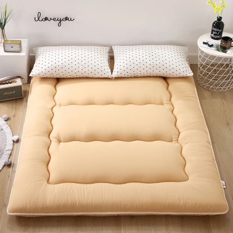 Foldable 7cm Tatami Floor Mat/Pad Soft Comfy Futon for Dorm/Home Nap Thicken Single Double For Sleeping Bed Mattress