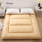 Foldable 7cm Tatami Floor Mat/Pad Soft Comfy Futon for Dorm/Home Nap Thicken Single Double For Sleeping Bed Mattress