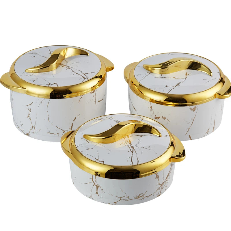 3Pcs/Set 1.5/2/2.5L Plastic Food Warmer Lunch Box  Container Ramadan Party Wedding