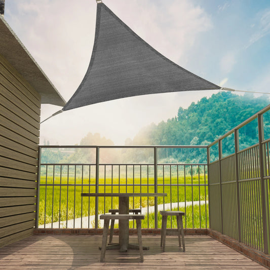 Triangle Awning Shade Sail  UV Protection Breathable Sun Wind Protection HDPE  for Canopy Garden Patio Camping Pool Outdoor