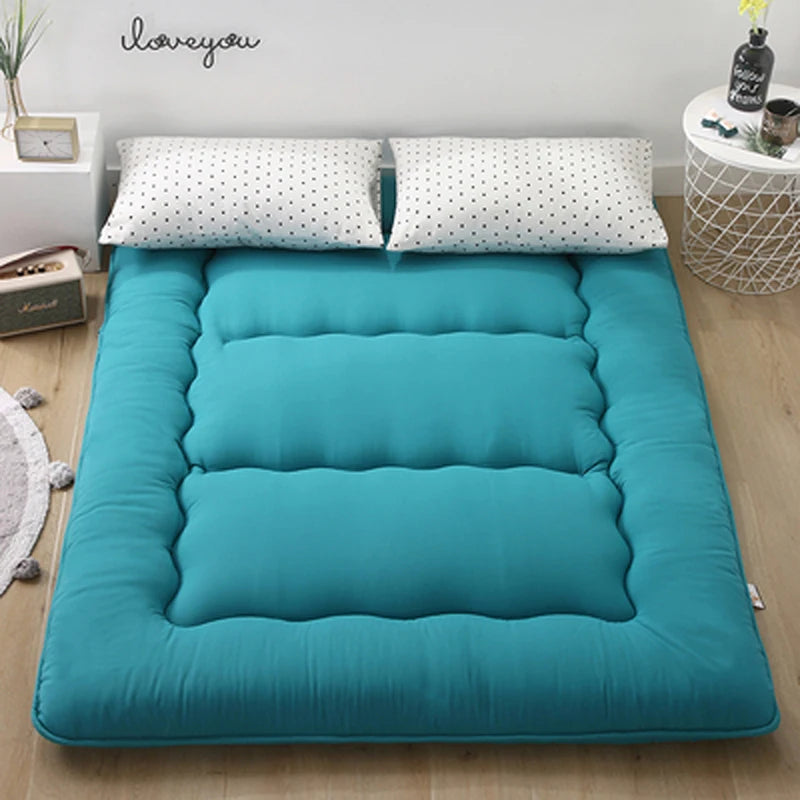 Foldable 7cm Tatami Floor Mat/Pad Soft Comfy Futon for Dorm/Home Nap Thicken Single Double For Sleeping Bed Mattress