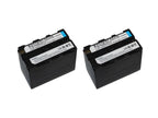 2 Battery Np-f960/Np-f970 For Camera Led Illuminator + Dual Charger