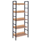 WOLTU 5-tier Wooden Bookcase Upright Shelving Unit Bookshelf Shoe Rack Bathroom Cupboard Flower Stairs Storage Organizer Display