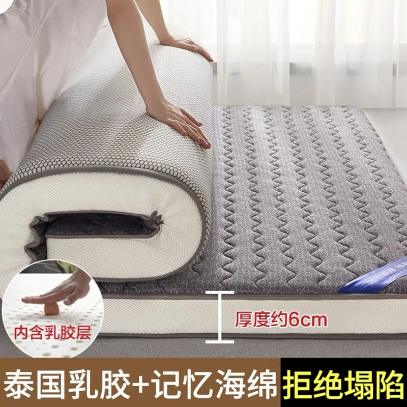 High grade Thicken Latex Mattress Breathable Foam Slow rebound Tatami For Family Bedspreads King Queen Full Size Student mat