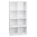 WOLTU 1PC Book Shelf 8 Storage Cubes Unit Freestanding Bookcases Organizer for Living Room Bedroom Office Home Furniture