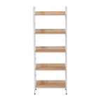 WOLTU 5-tier Wooden Bookcase Upright Shelving Unit Bookshelf Shoe Rack Bathroom Cupboard Flower Stairs Storage Organizer Display